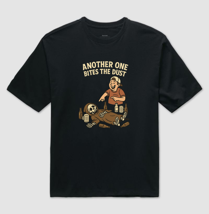 Camiseta Another One Bites The Dust – Monge Esqueleto Bebum