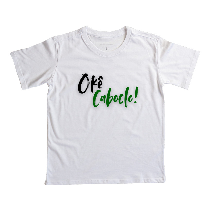 Caboclo - Saudação - Camiseta Infantil Branca
