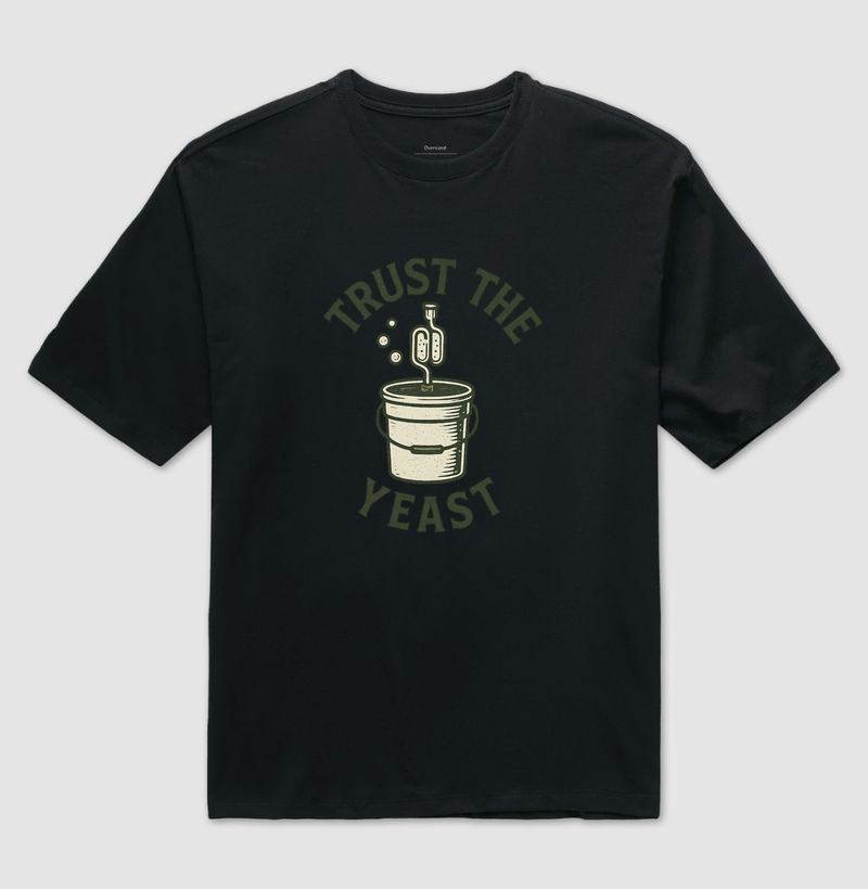 Camiseta Trust the Yeast – Fermentação e Cultura Homebrew