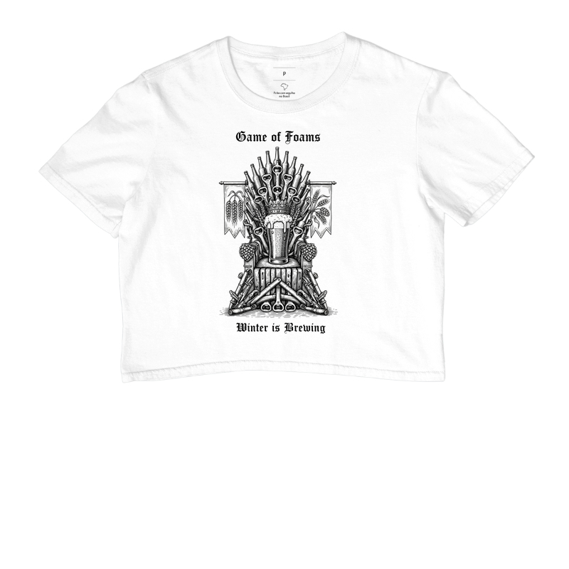 Camiseta Game of Foams Winter is Brewing Trono Cerveja Artesanal