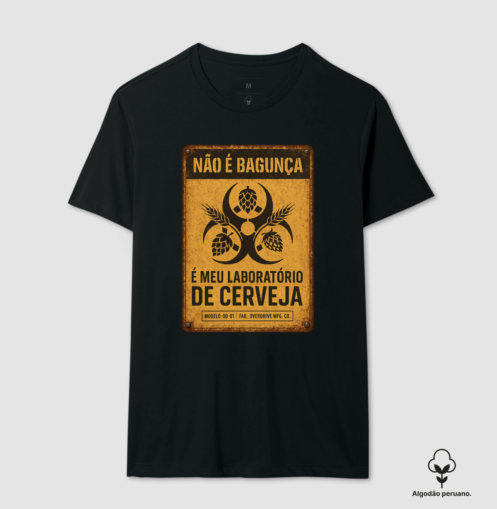Camiseta Não é Bagunça É Meu Laboratório de Cerveja Vintage Homebrew