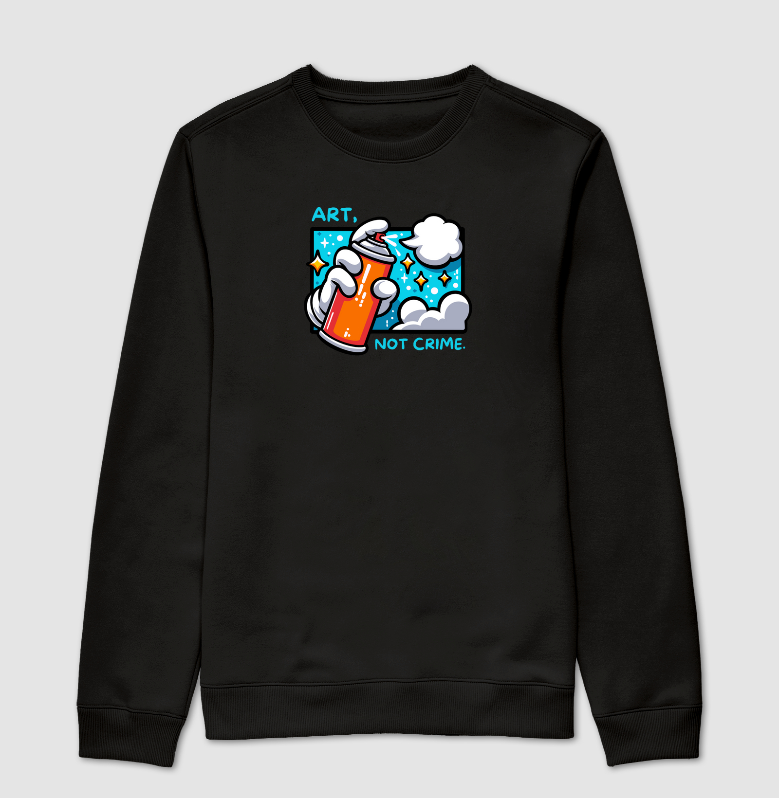 Suéter Moletom Art, Not Crime