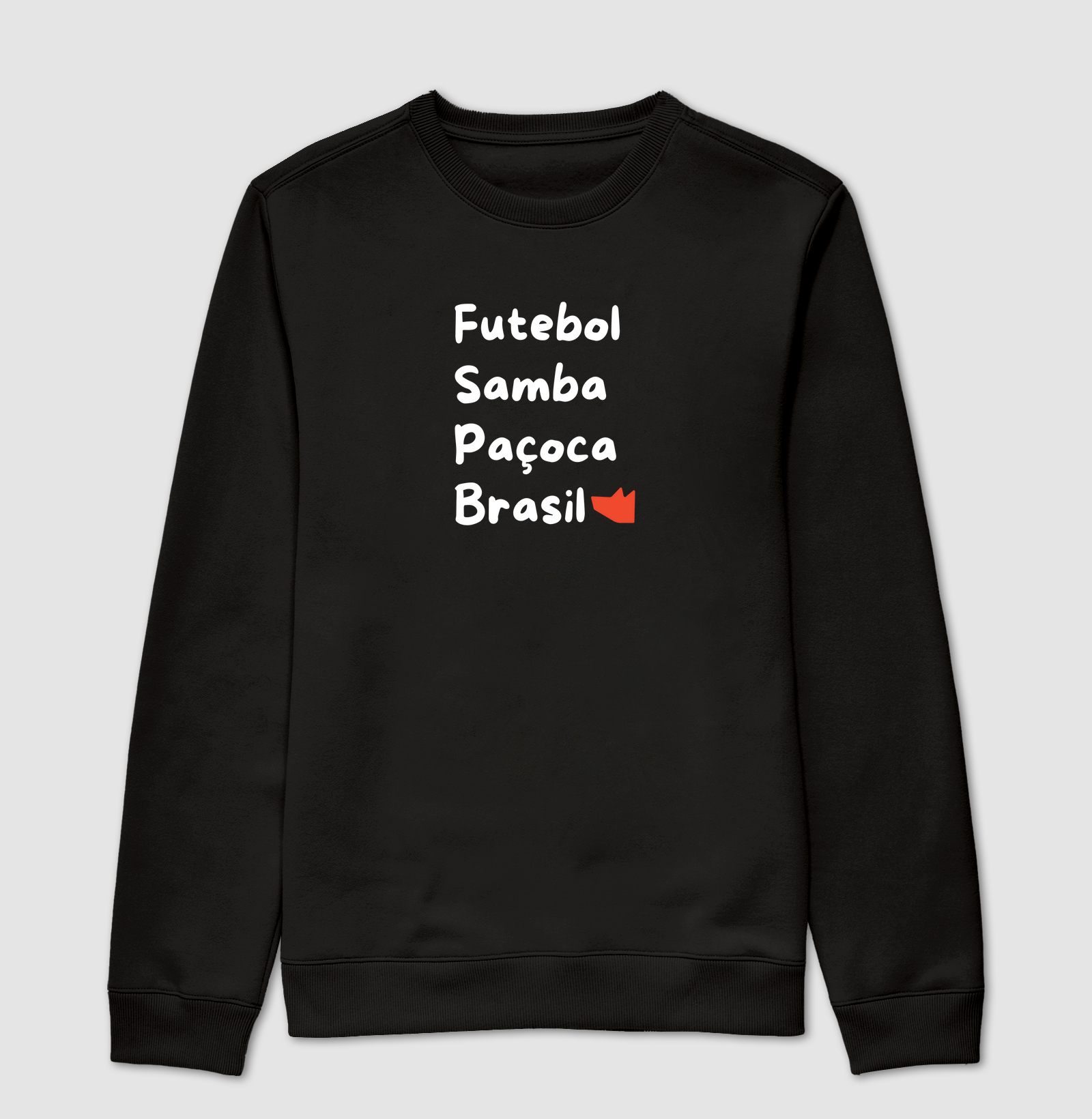 Camiseta futebol, samba, paçoca e Brasil