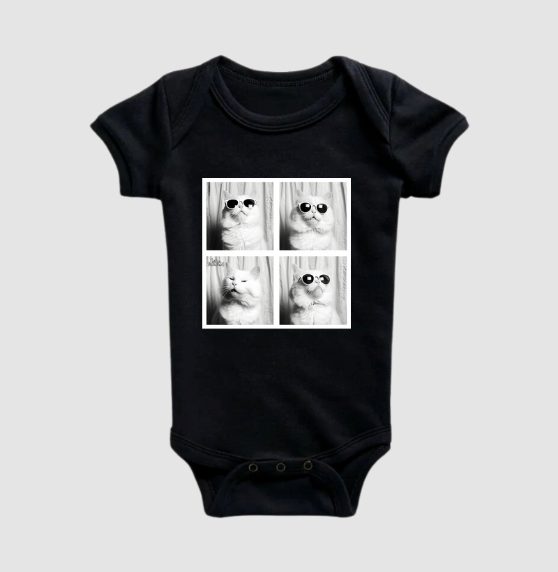 Camiseta Ensaio Fotografico Gato Branco