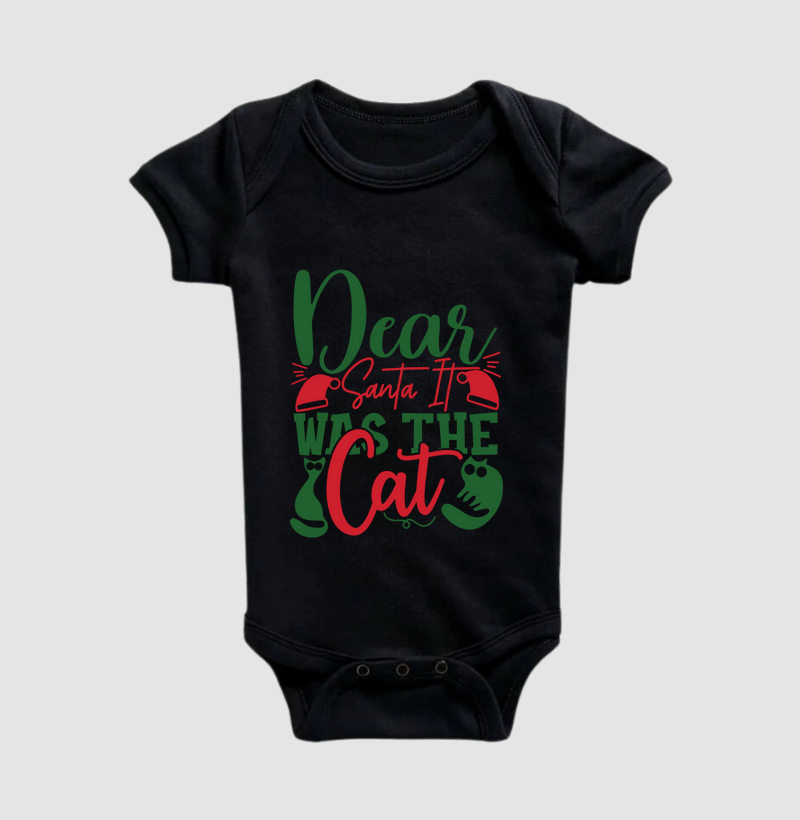 Camiseta Dear Santa, It Was the Cat