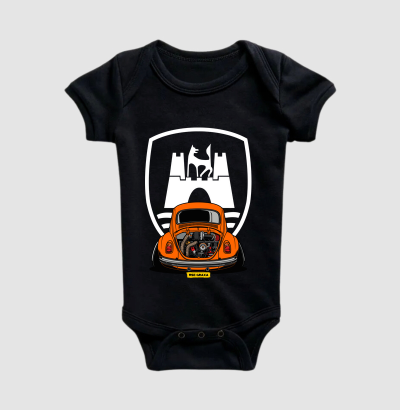 Wolfsburg VW Fusca Laranja