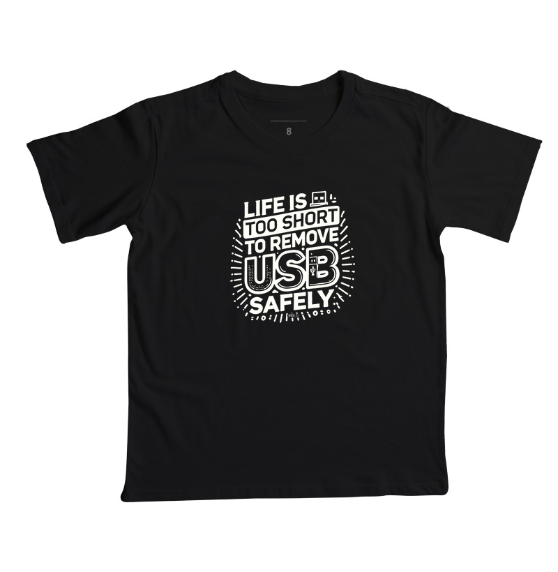 Camiseta Infantil "Remove USB Safely" T.I