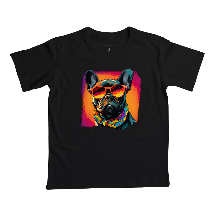 Camiseta Infantil Bulldog Francês