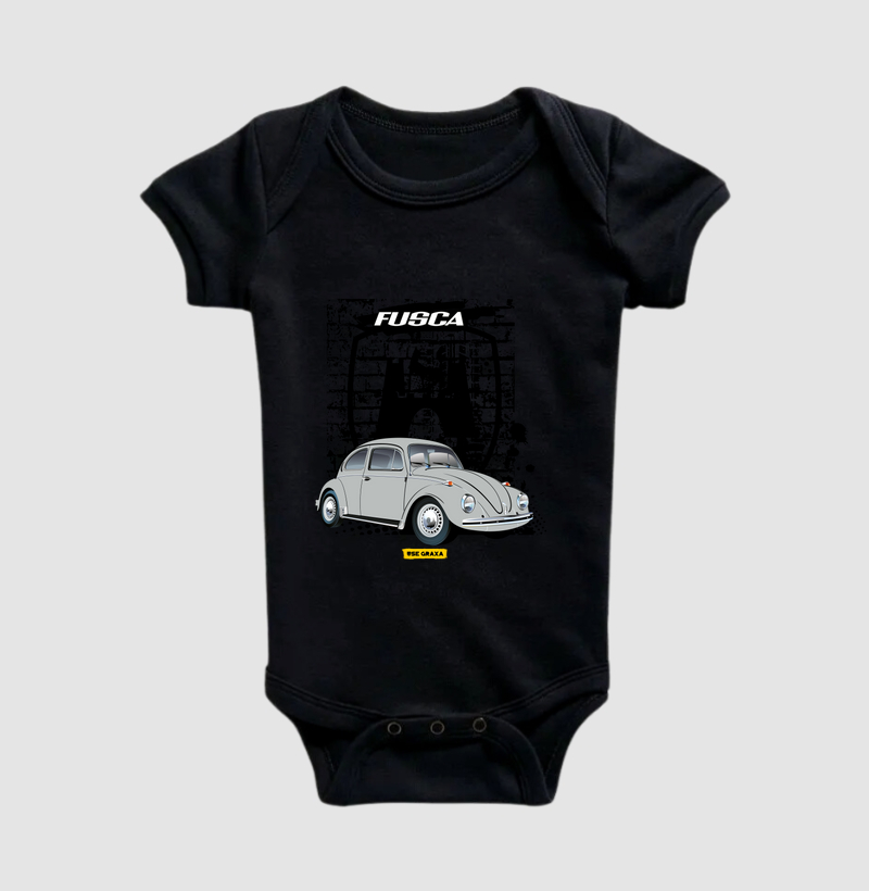 Fusca Cinza Prata VW Wolfsburg