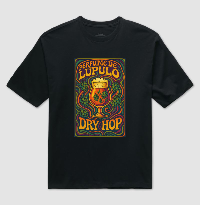 Camiseta Perfume de Lúpulo – Dry Hop Psicodélico e Cerveja Artesanal