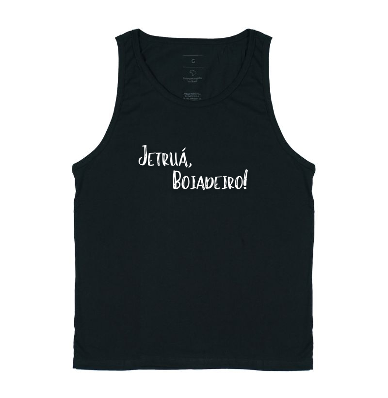 Boiadeiro - Saudação - Camiseta Regata Preta
