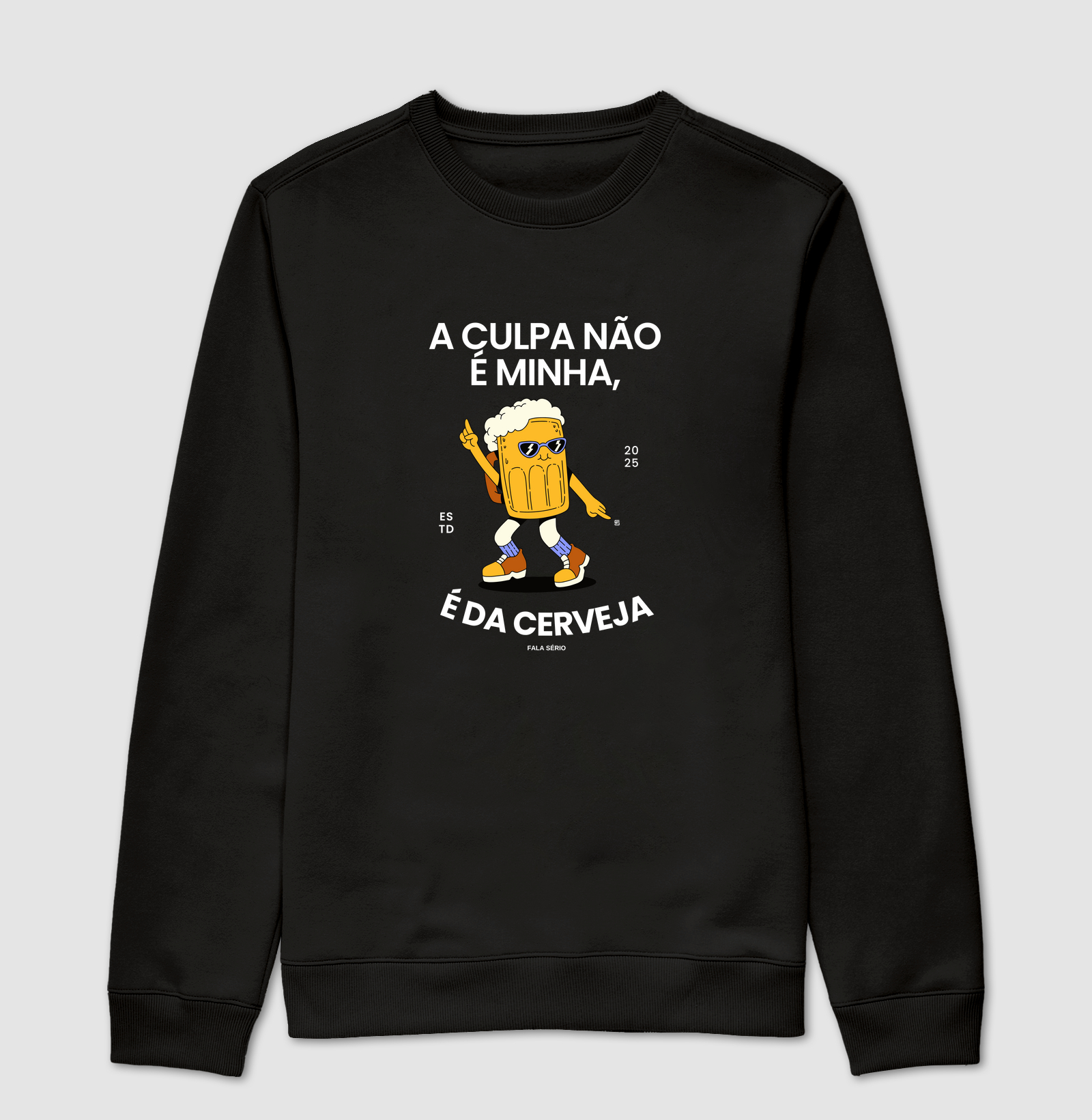 Suéter Moletom A culpa não é minha, é da cerveja  