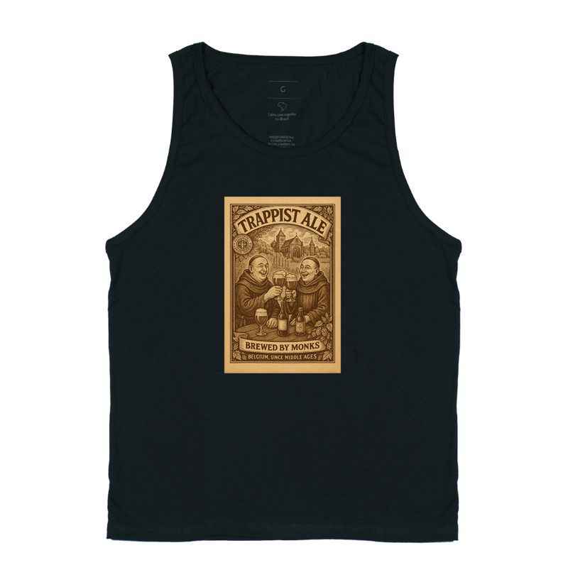 Camiseta Trappist Ale – Brewed by Monks | Estilo Vintage, Bélgica e Cerveja Artesanal