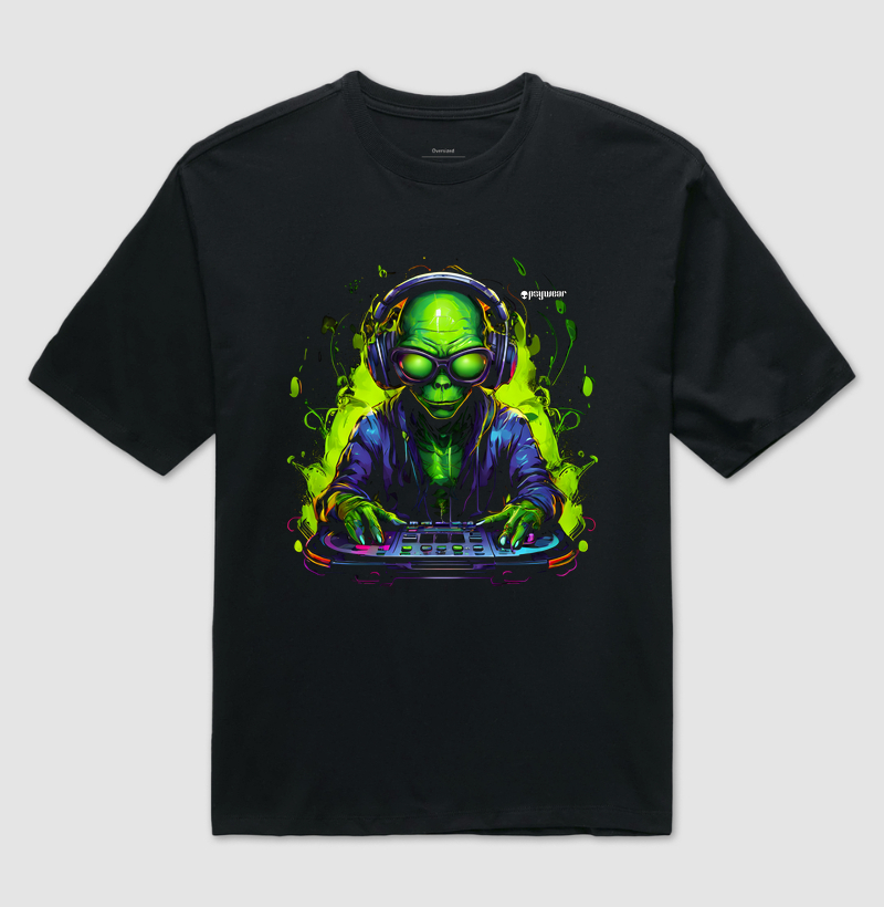 Alien DJ (verde)