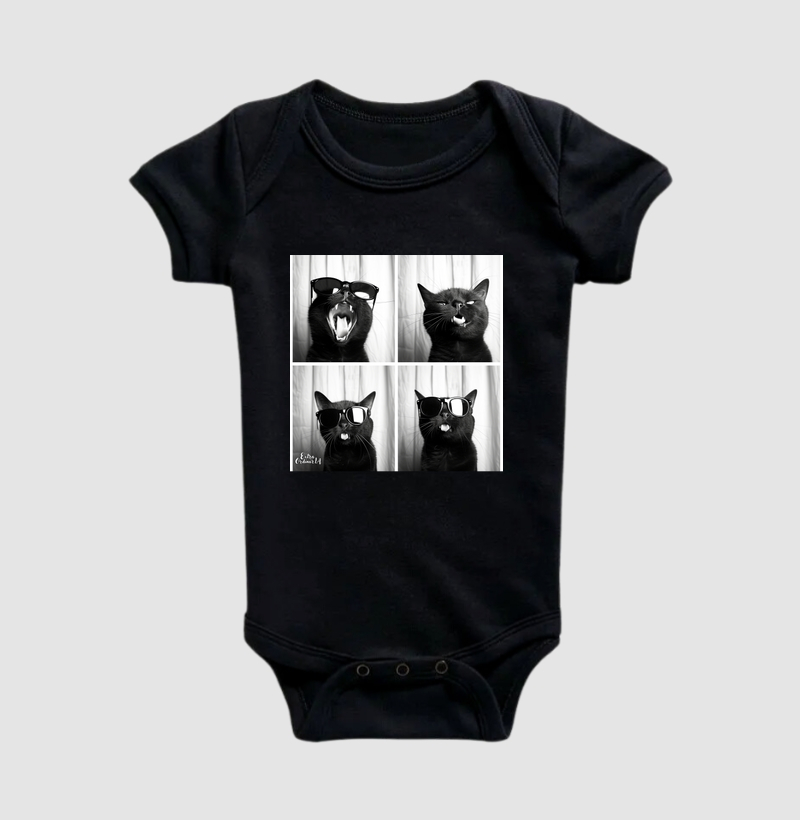 Gato Preto de Oculos Ensaio Fotografico