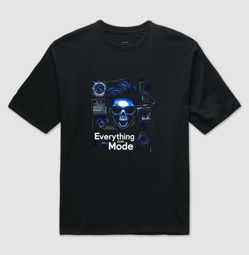 Camiseta "Everything Dark Mode" T.I