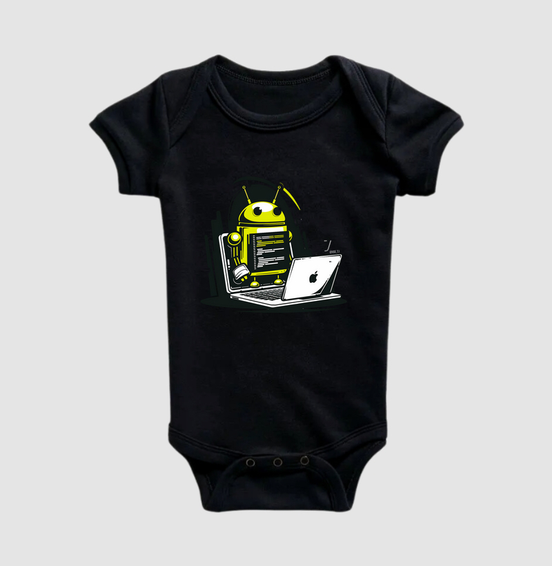 Body Infantil "Android usando Mac" T.I