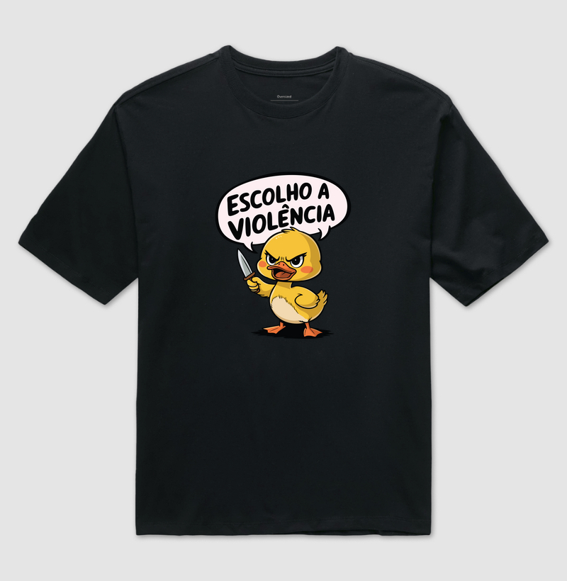 Patinho fofo "Escolho a violência"