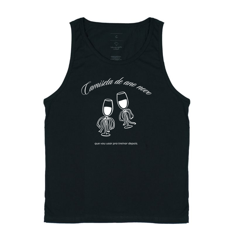 Camiseta de ano novo que vou usar pra treinar depois
