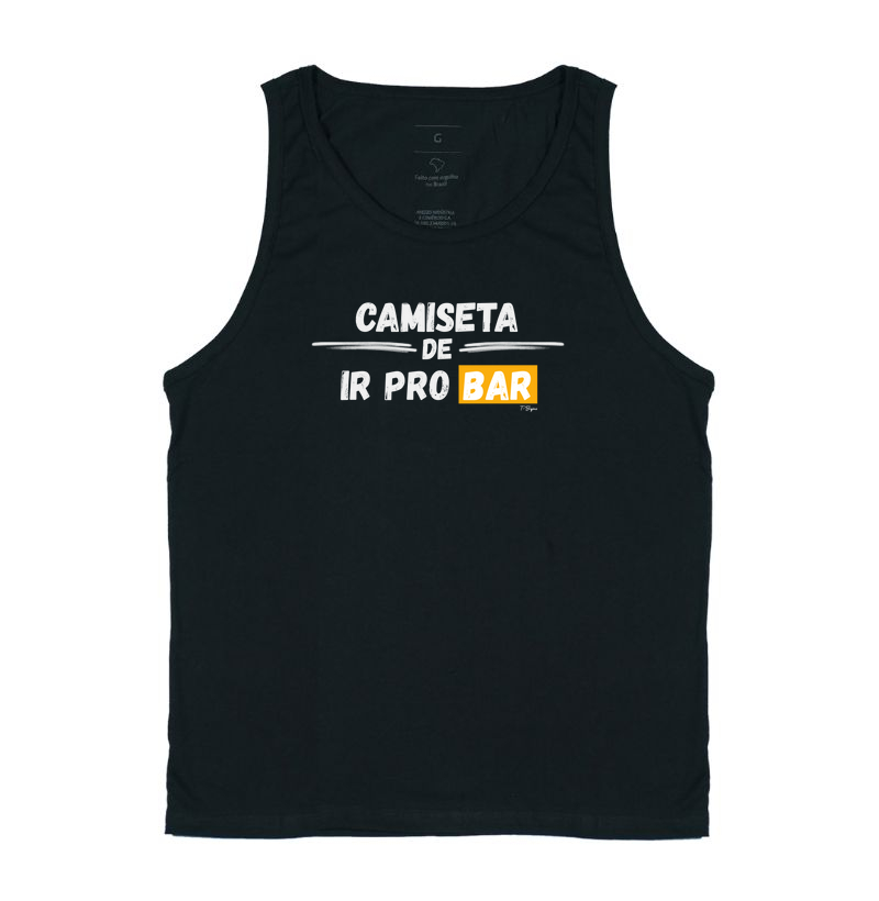 Camiseta de ir pro bar.