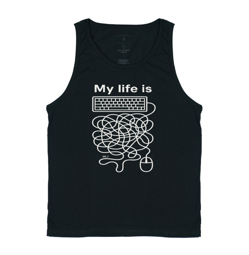˜My Life Is - Fios de Teclado e Mouse Entrelaçados˜ T.I