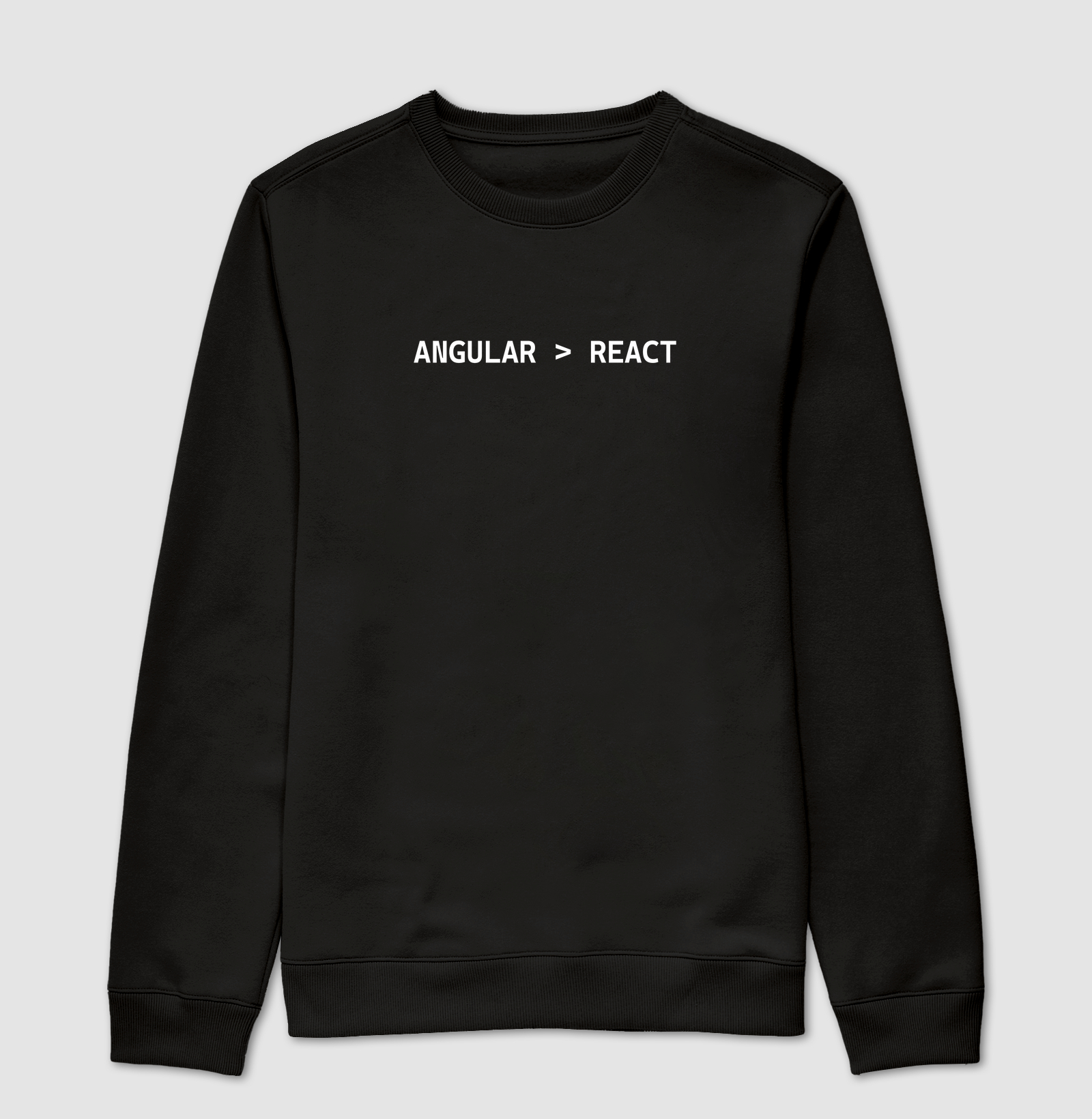 Camiseta "Angular > React" T.I