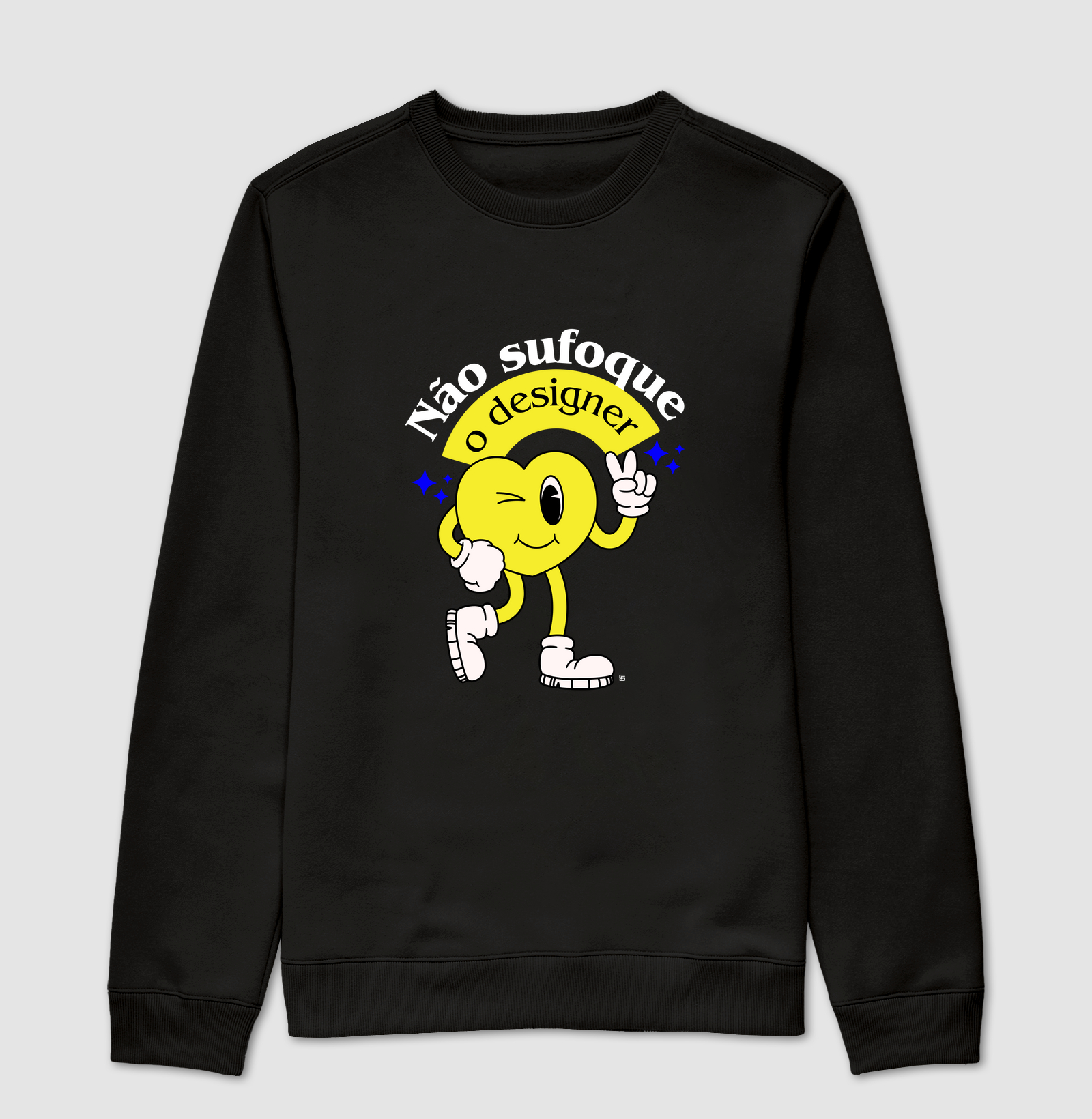 Suéter Moletom Não sufoque o designer 