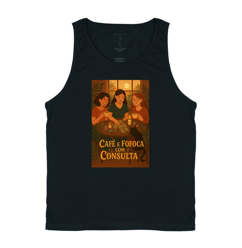 Camiseta Café e Fofoca com Consulta