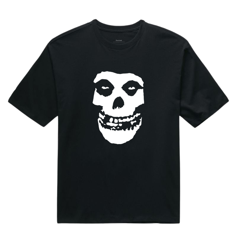 Camiseta Oversized Misfits Skullface