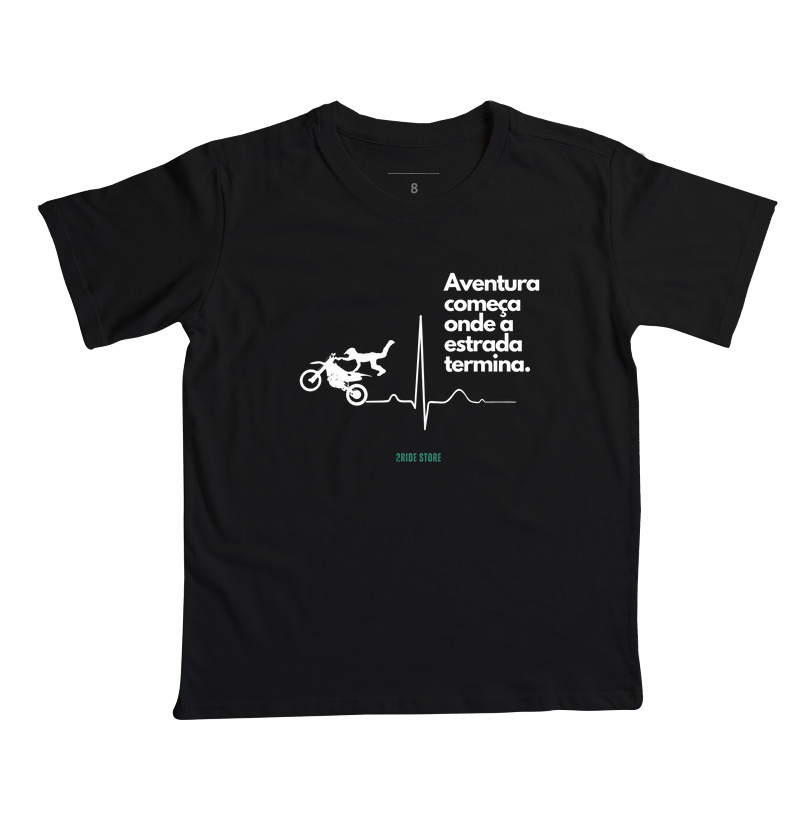 Camiseta Infantil Motociclista Aventura