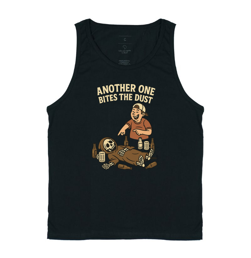 Camiseta Another One Bites The Dust – Monge Esqueleto Bebum