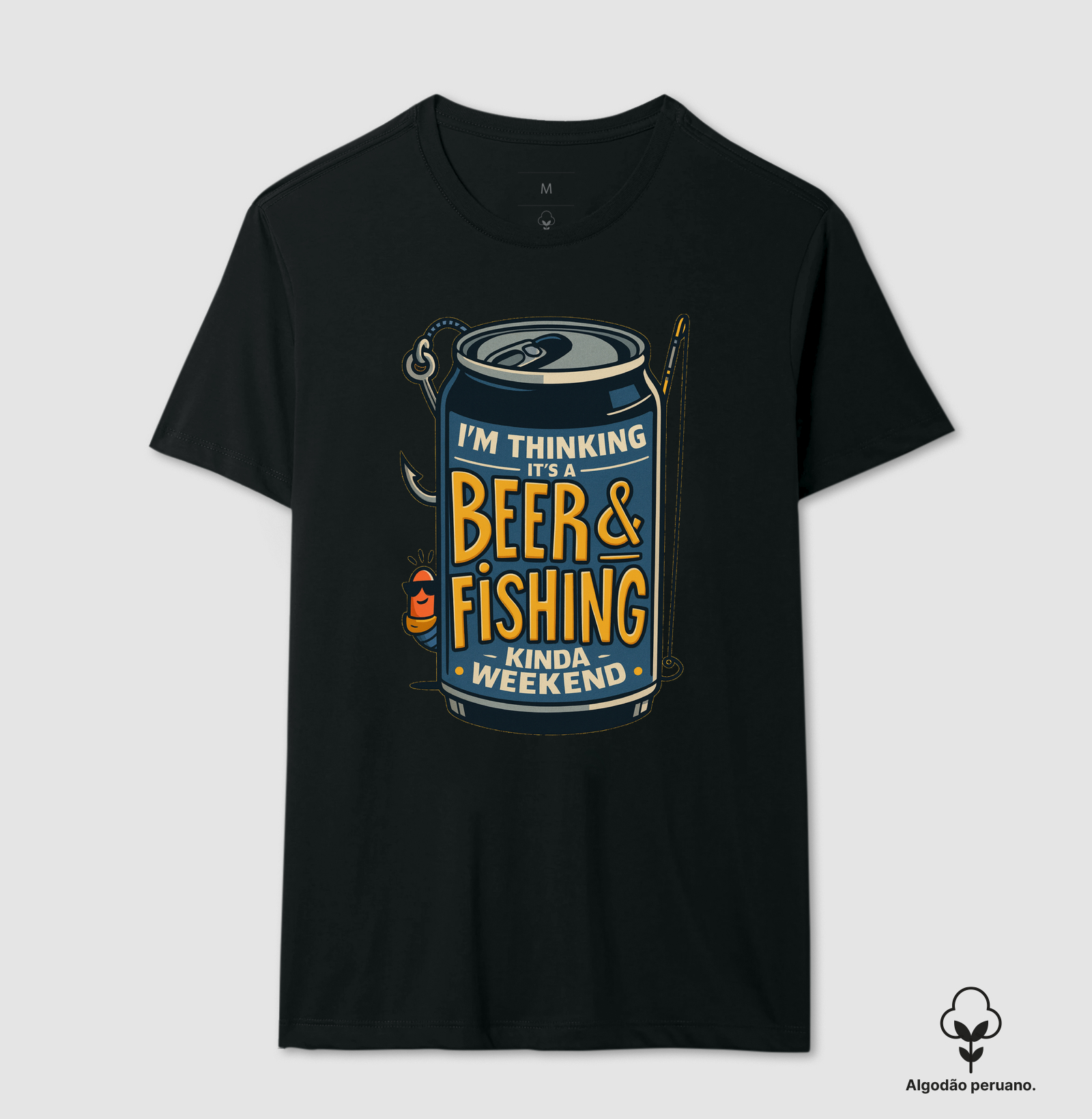 Camiseta Beer & Fishing – Fim de Semana Perfeito