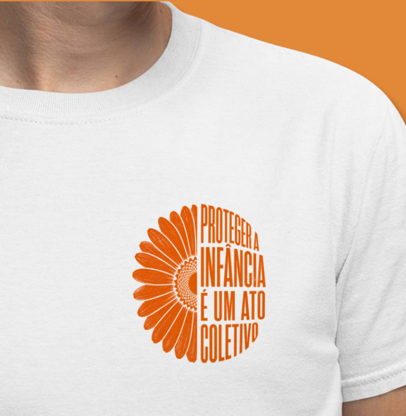Camiseta | Proteger a Infância - bolso