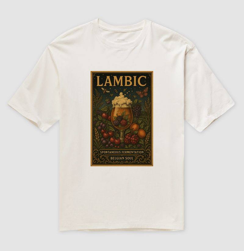 Camiseta Lambic – Spontaneous Fermentation Belgian Soul Cultura Cervejeira