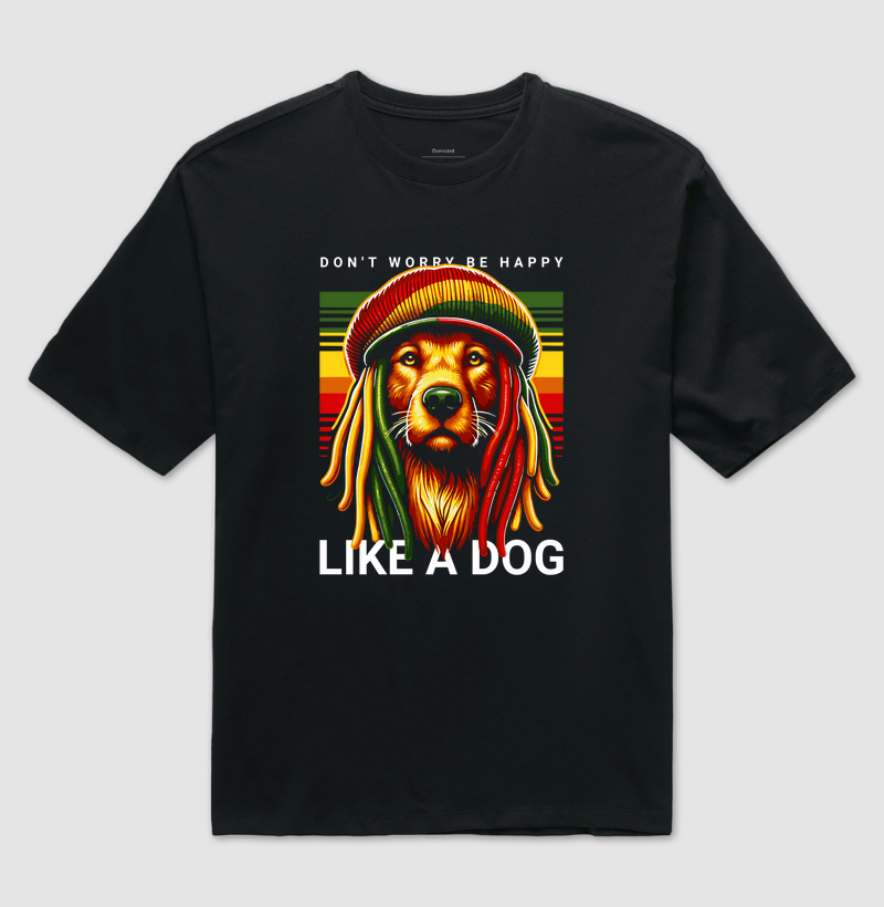 Camiseta Oversized Reggae Vira-Lata
