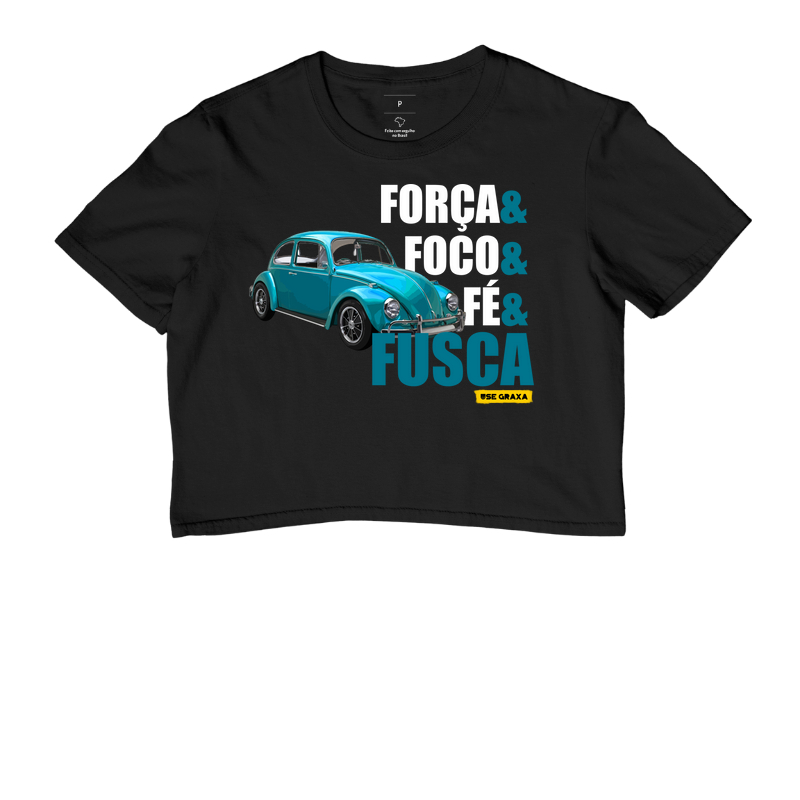 Força Foco Fé Fusca Azul 