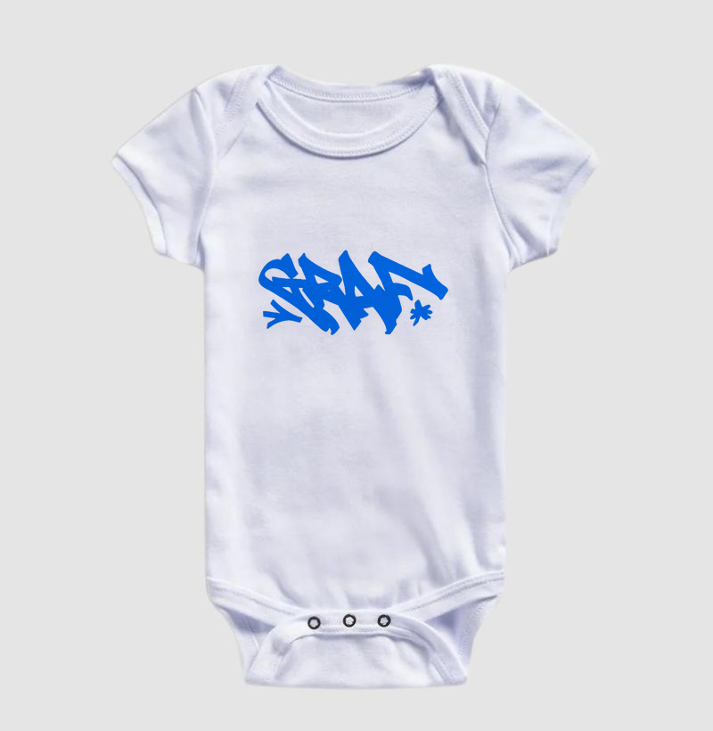 Body Infantil Graf Tag Azul