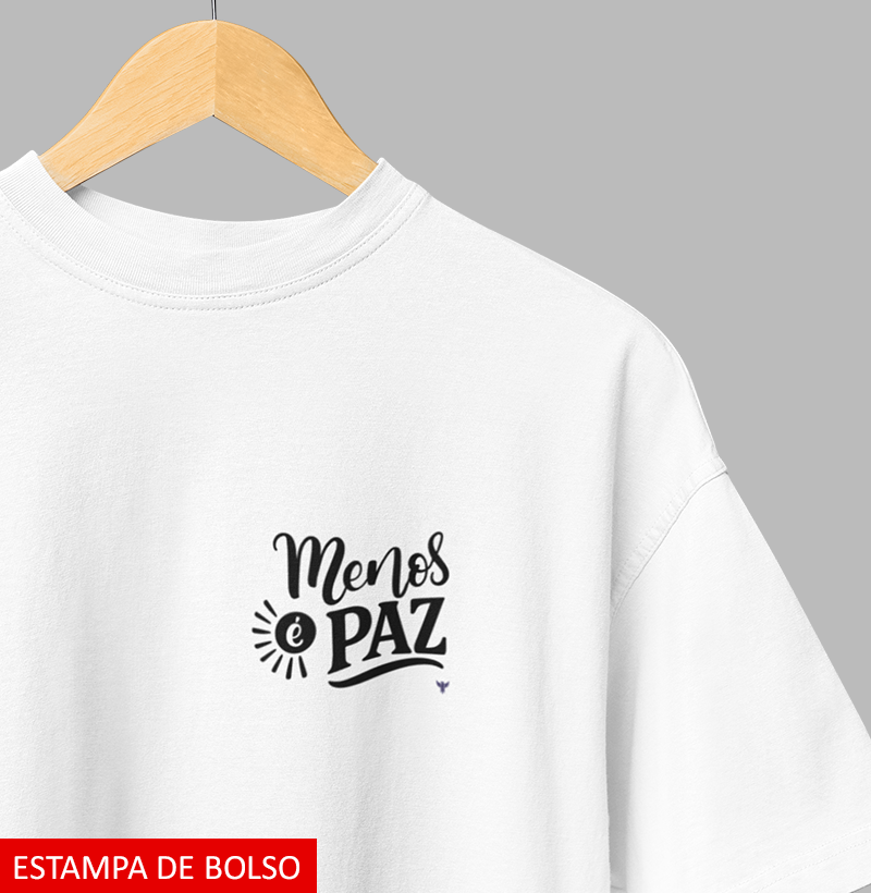 Menos é paz (estampa de bolso)