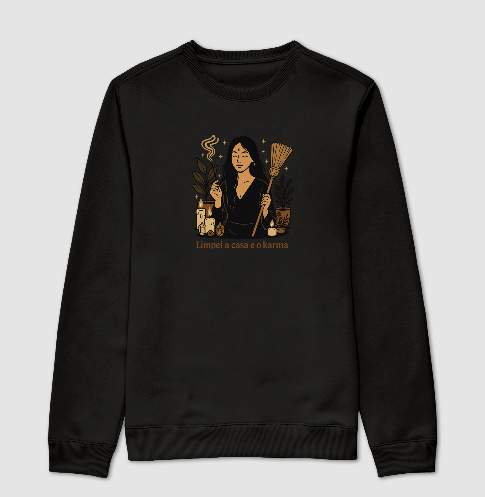 Camiseta Limpei a casa e o karma