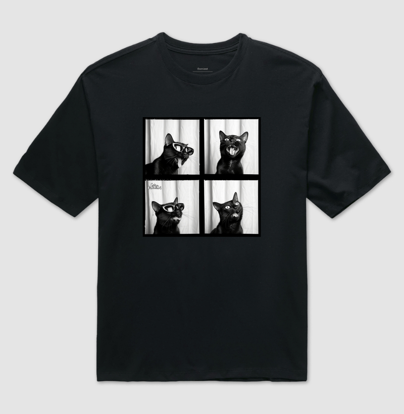 Gato Preto de Oculos Ensaio Fotografico