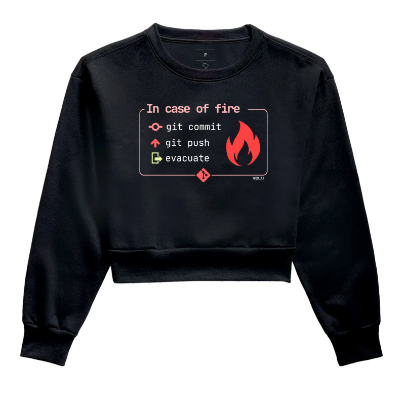 “In case of fire: git commit git push evacuate” T.I