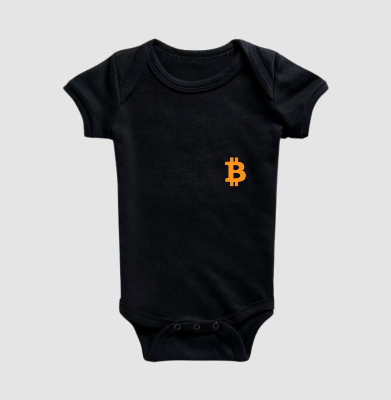 Bitcoin Ícone Minimalista Laranja 2