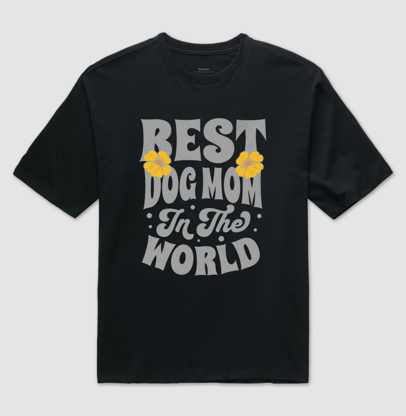 Camiseta Oversized Mãe de Pet Cachorro
