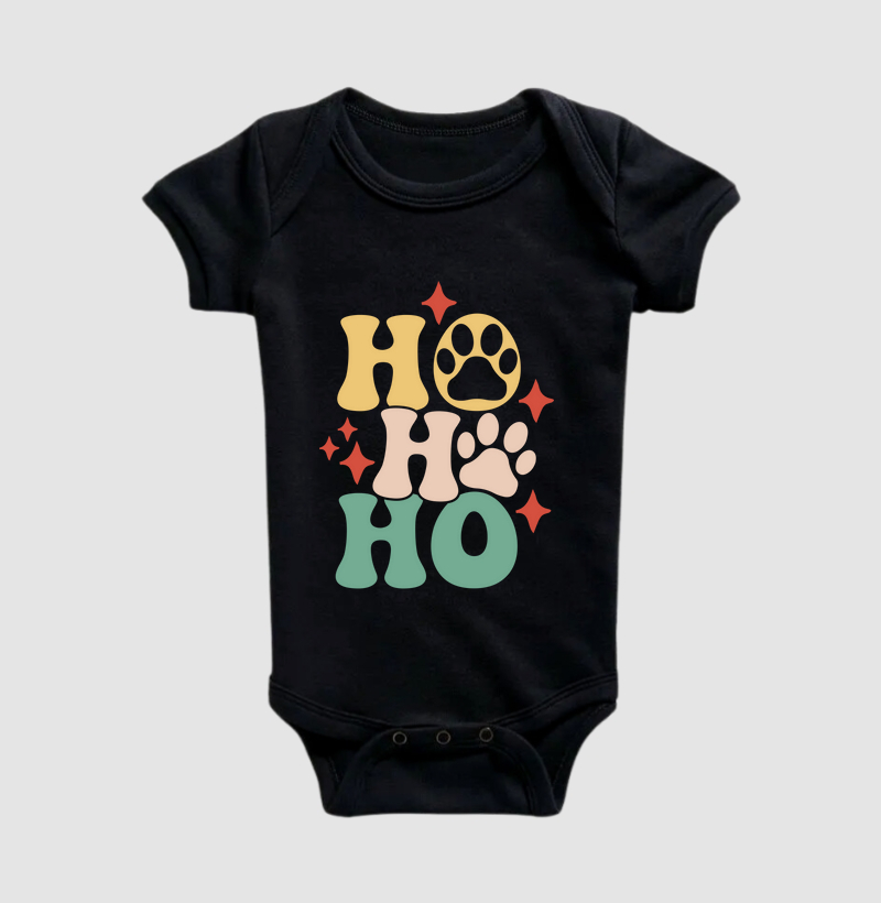Body Infantil Natal Retrô