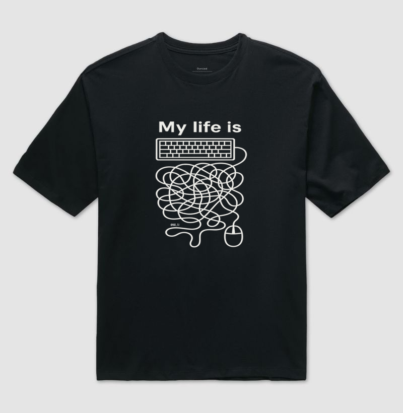 ˜My Life Is - Fios de Teclado e Mouse Entrelaçados˜ T.I