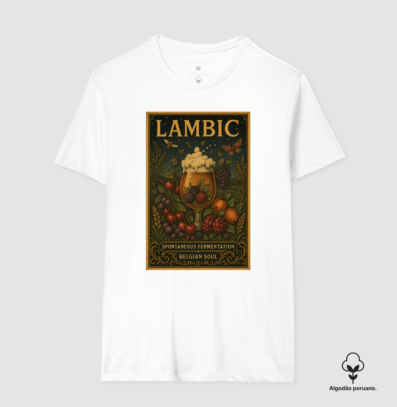 Camiseta Lambic – Spontaneous Fermentation Belgian Soul Cultura Cervejeira