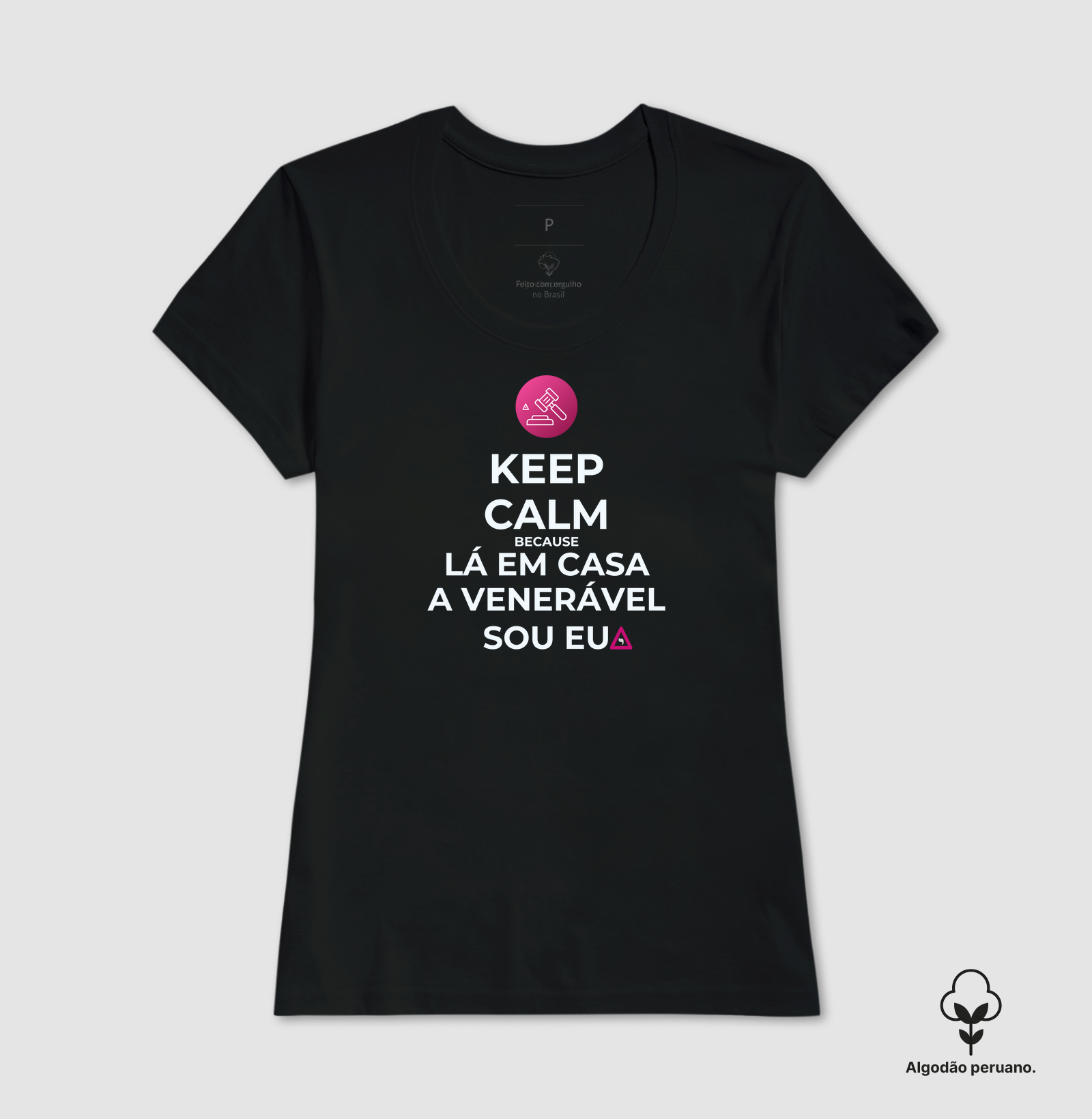 Camiseta Algodão Peruano Keep Calm A Venerável - Mr. GADU