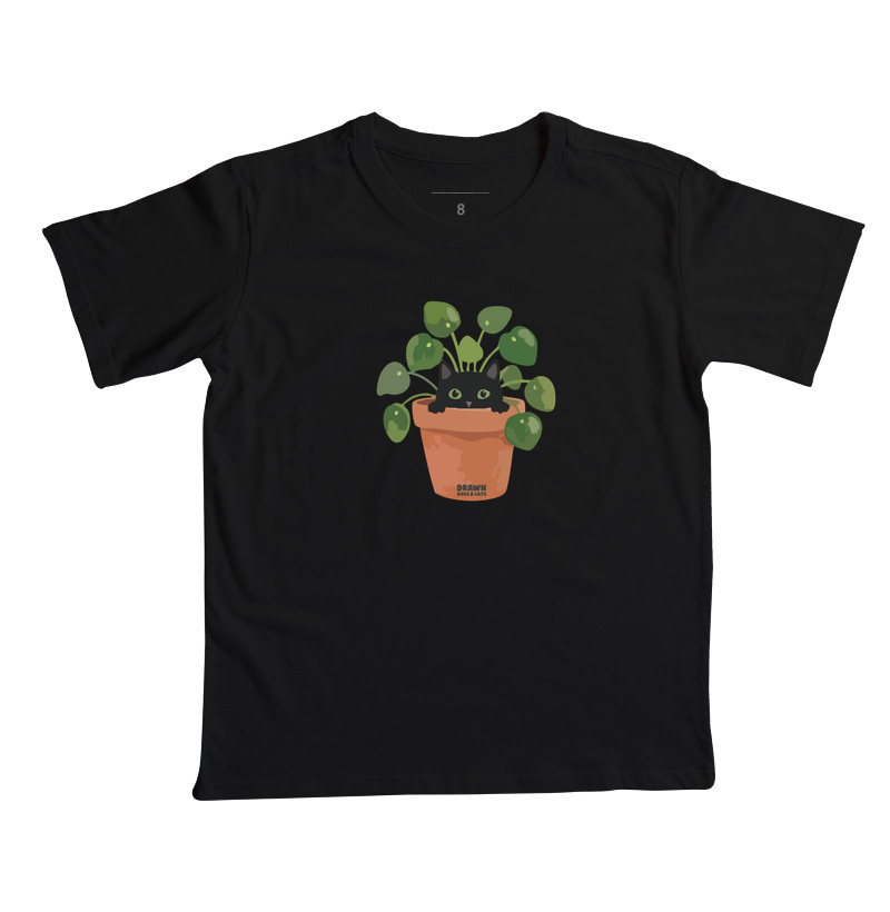 Gato preto dentro do vaso de planta - Imagem 4