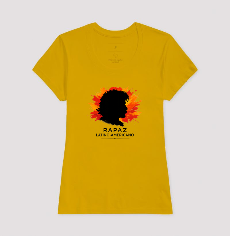 Camiseta Rapaz Latino-Americano. Coleção Música. Masculina e Feminina. Algodão Premium. - Imagem 13