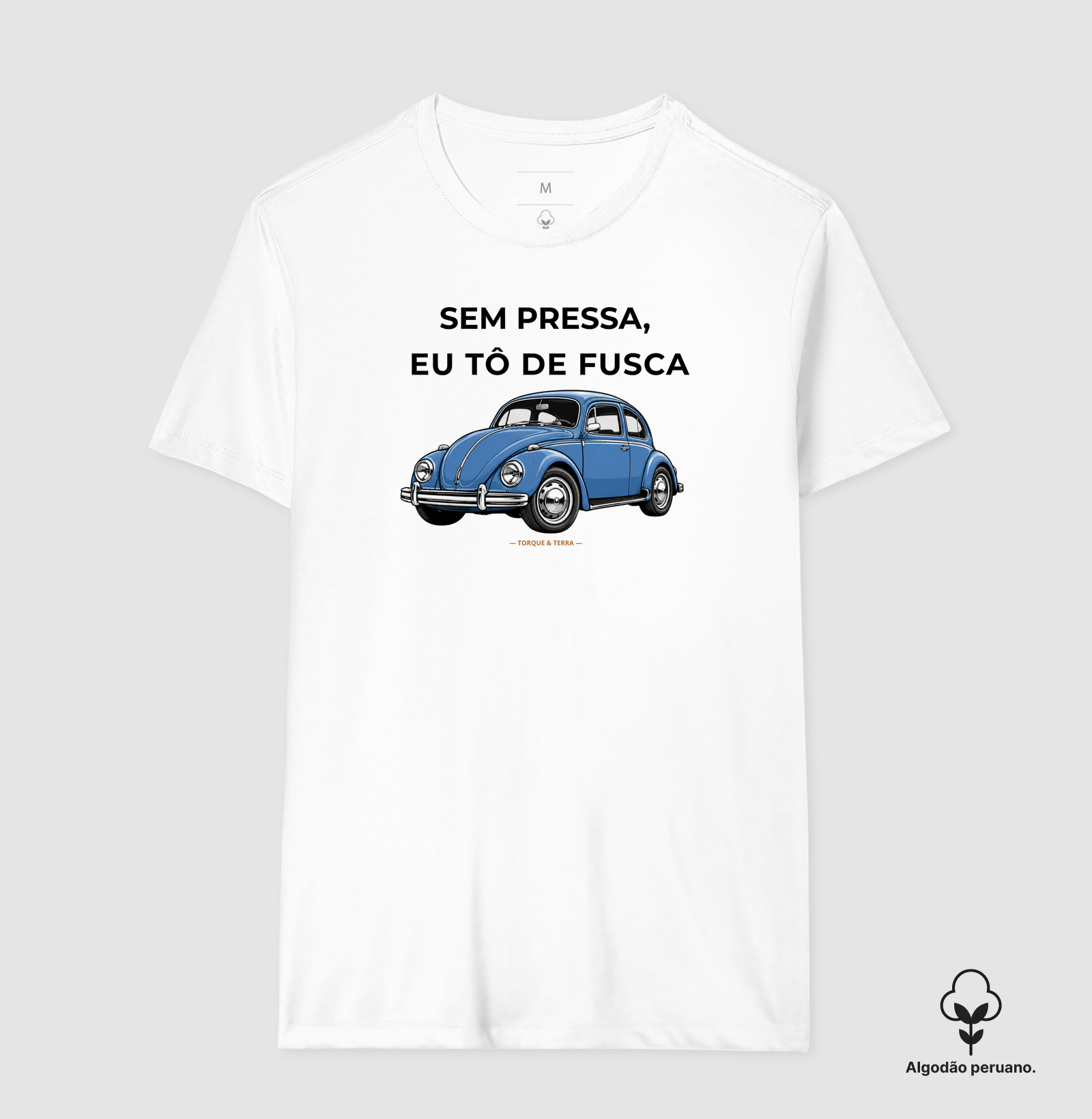 Sem pressa, eu tô de fusca - Azul médio acinzentado - Imagem 6